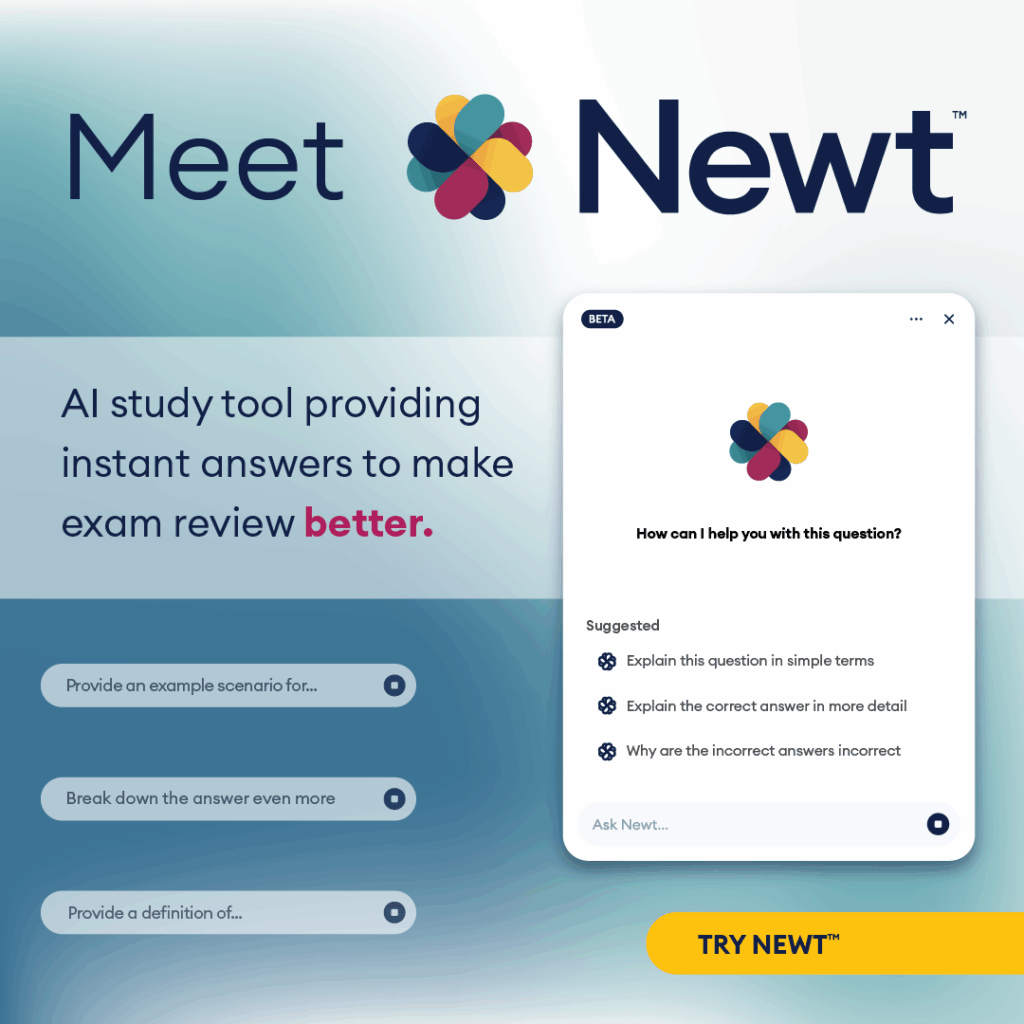 Becker's AI study assistant, Newt