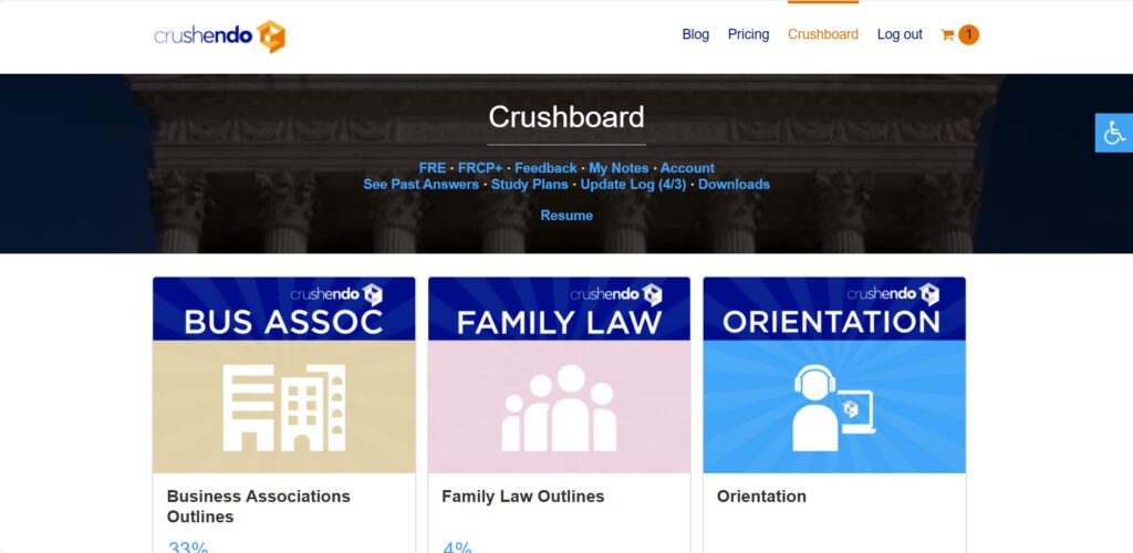 Crushendo dashboard
