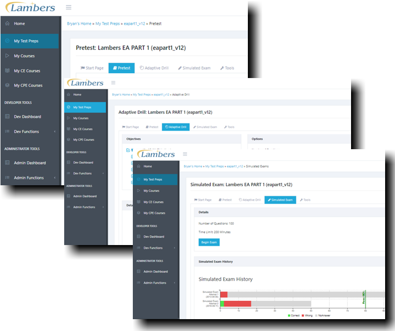 Lambers EA dashboard