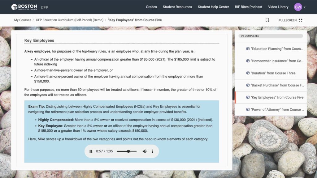 Boston Institute of Finance xam tips