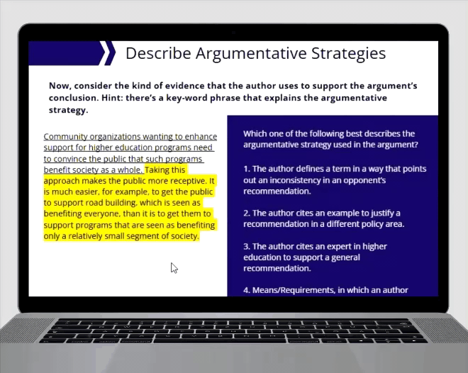 Kaplan LSAT study material