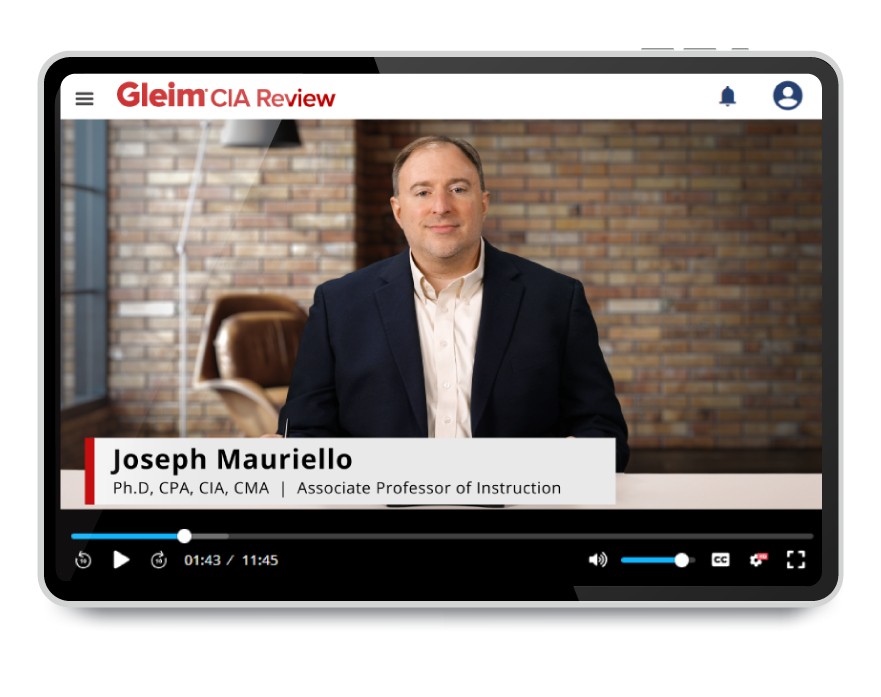 Gleim CIA review video