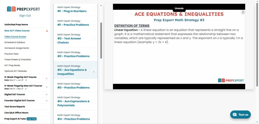 Prep Expert ACT prep strategy lesson