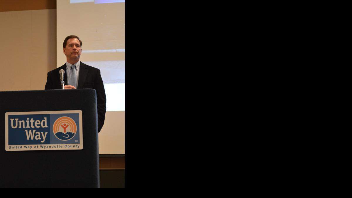 
Bill Kulhanek, plant manager at the GM Fairfax plant, was the keynote speaker at the United Way of Wyandotte County annual meeting on Nov. 19.
