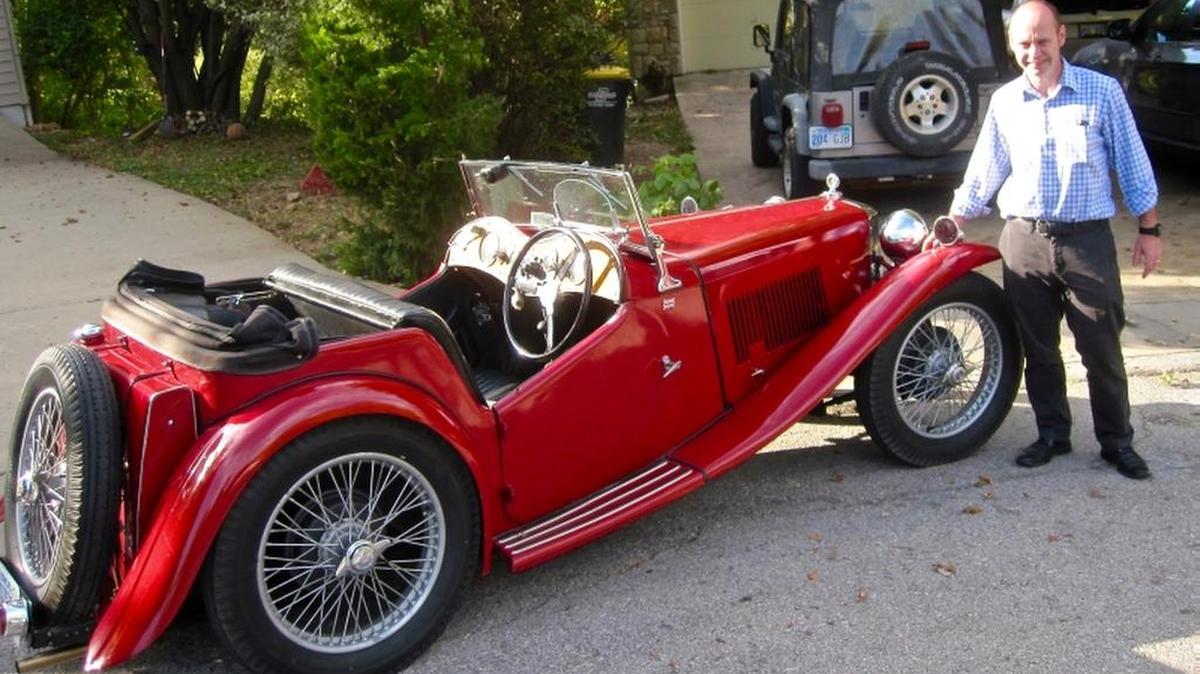 Jon Green and his 1938 MG TA.