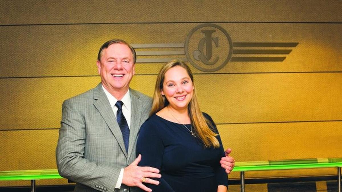
Michael Riggs is chairman and CEO of Jack Cooper Transport, and his daughter, Sarah Amico, is executive vice chairman of the board and head of mergers and acquisitions for the car-hauling company her dad purchased in 2009.
