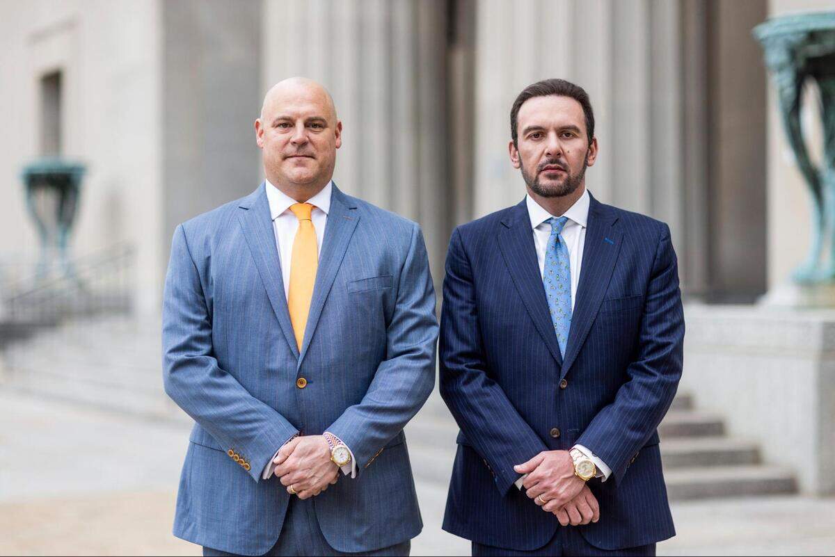 Steven Waterkotte, left, and Christopher Combs, right.