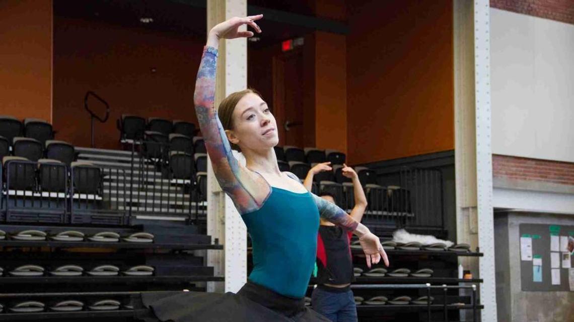 Kaleena Burks rehearses for the Kansas City Ballet’s “The Nutcracker.” “Dancing at the Kennedy Center is on my bucket list,” she says. “I mean, it’s the Kennedy Center.”
