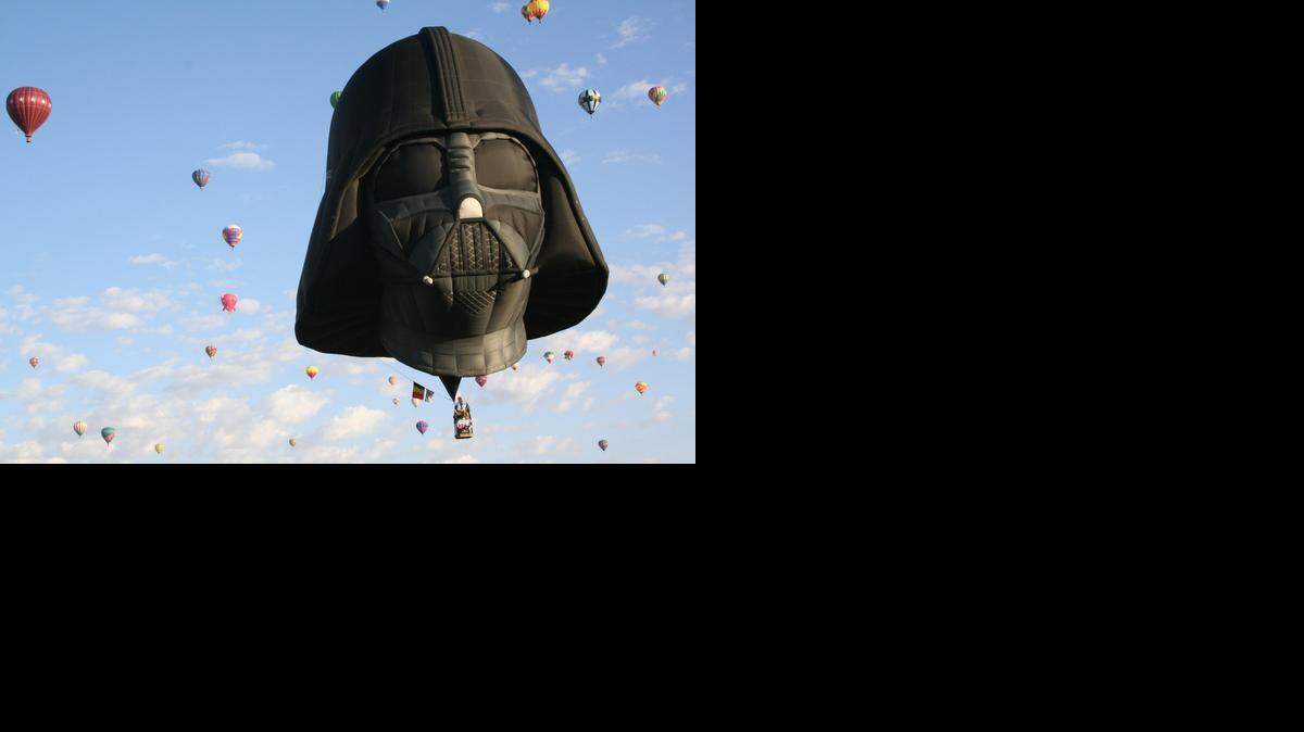 
Darth Vader’s visage is scheduled to fly over Kansas this weekend.
