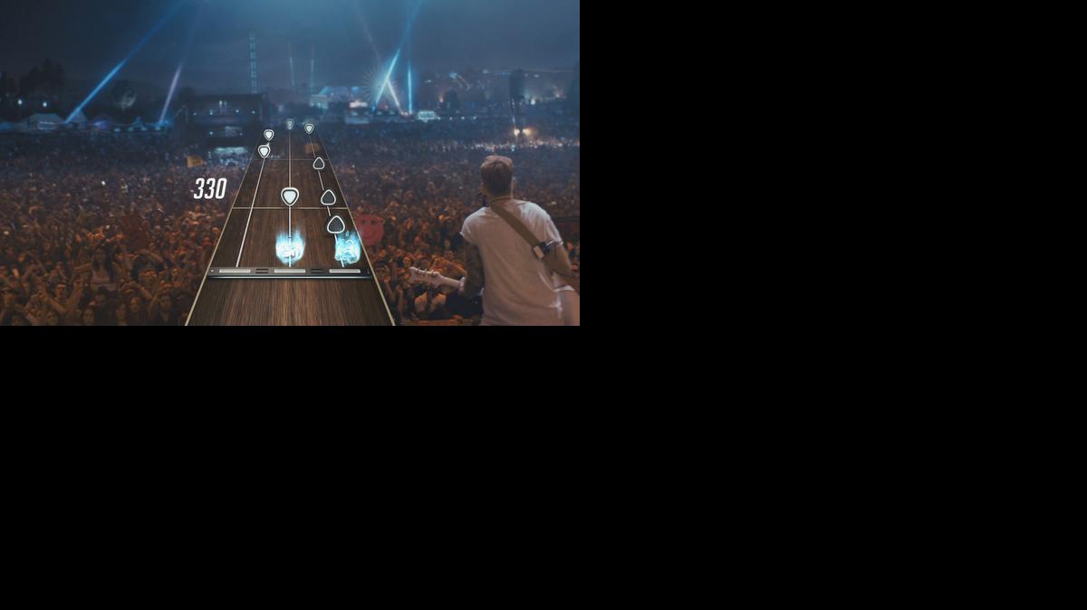 
An in-game screenshot from Guitar Hero Live 
