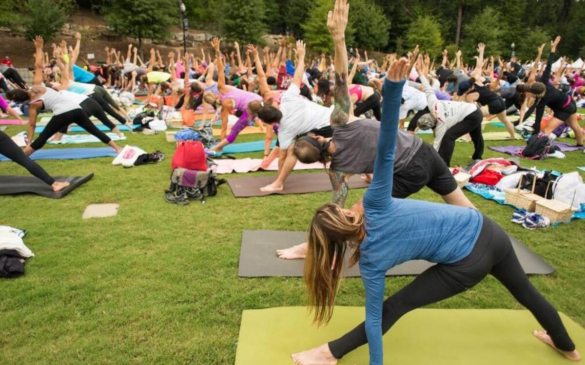 Wanderlust 108, a “mindful” triathalon that features yoga, takes place 7:30 a.m.-3:30 p.m. Saturday, May 20, at Berkley Riverfront Park.