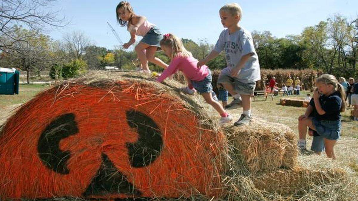 
Pumpkin Hollow at Deanna Rose Children’s Farmstead has a variety of activities for kids. It’s one of many places to find Halloween fun around Kansas City.


