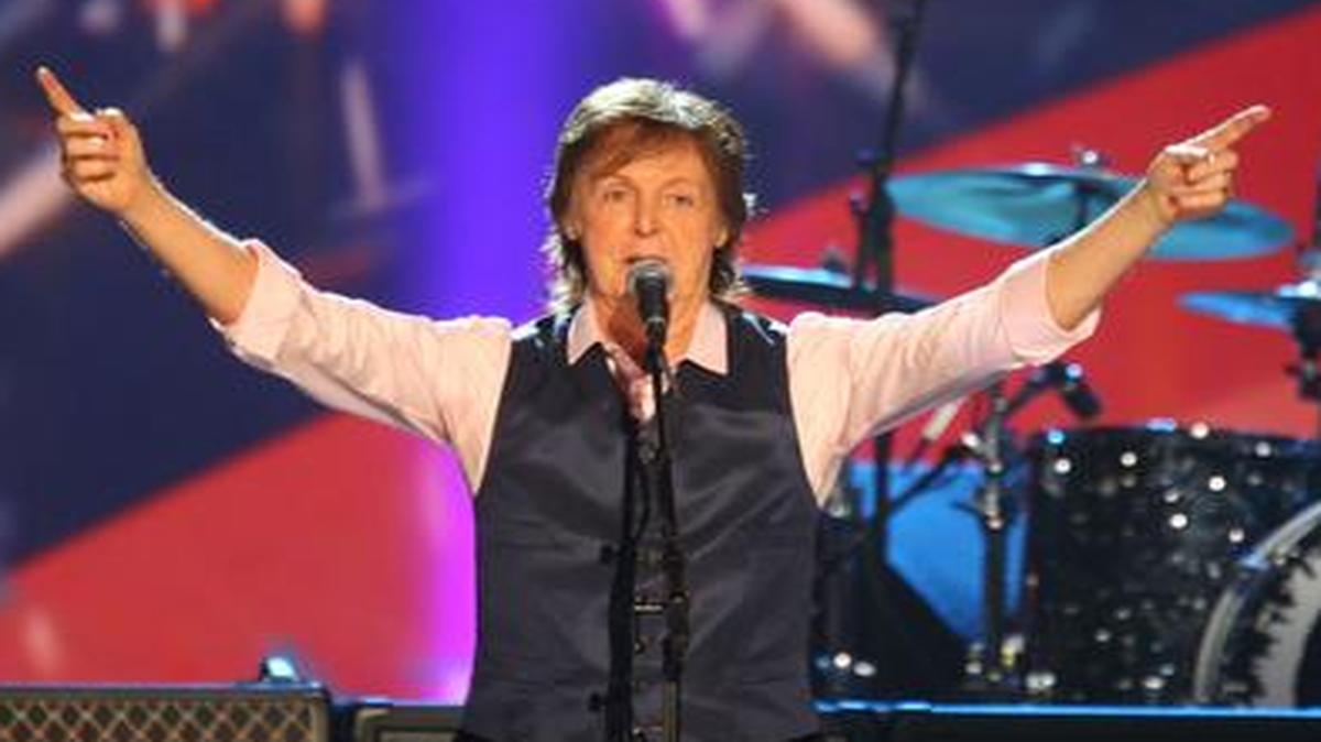 
Paul McCartney performs in L.A. last January
