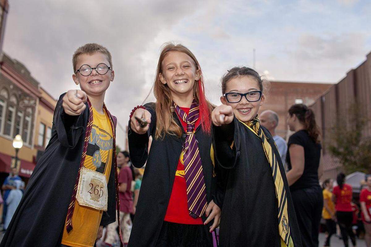 Wizards and witches of all ages ran through the streets of Joplin during the inaugural Wizarding Run/Walk Festival.