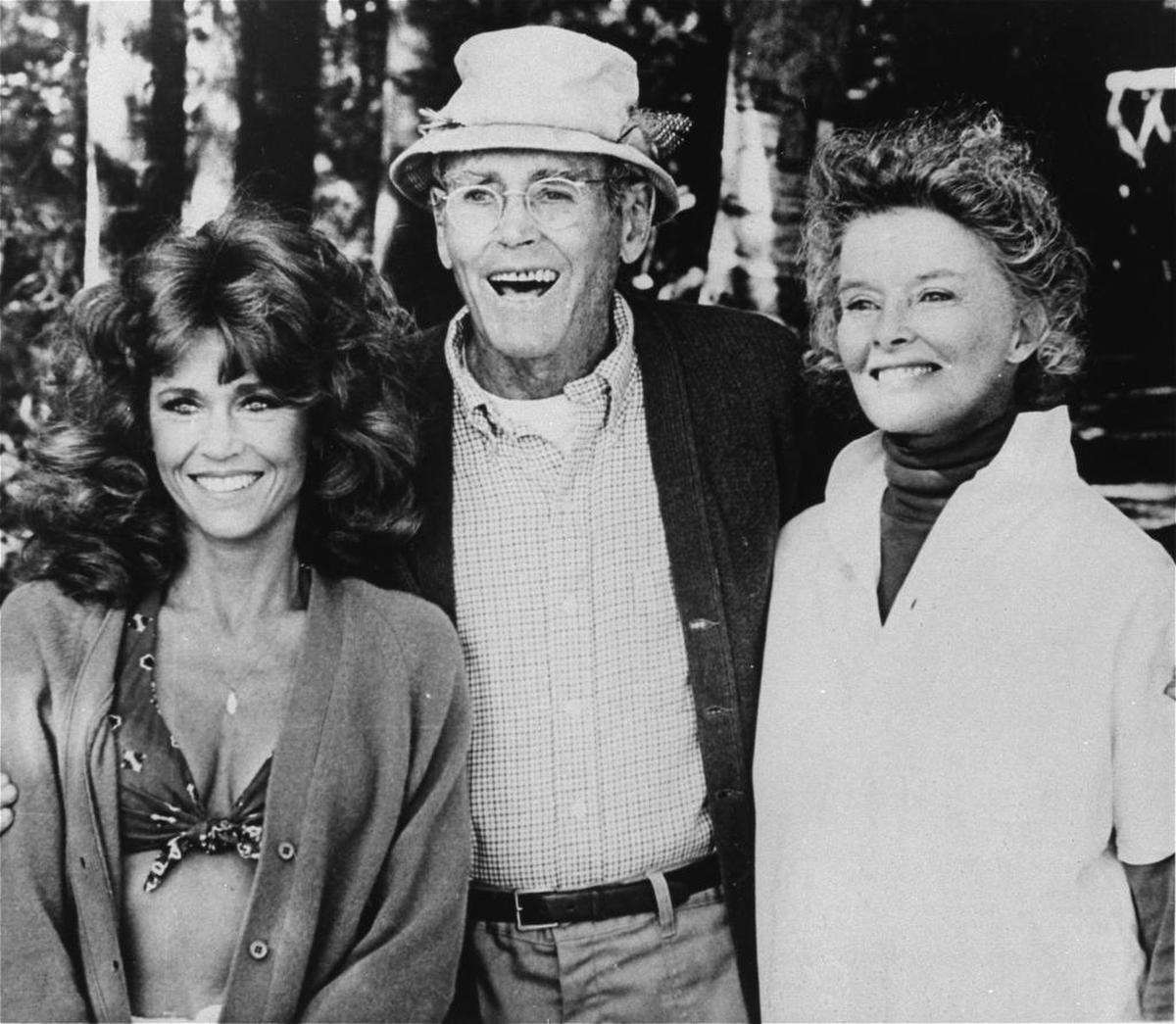 Jane Fonda starred with her father, Henry Fonda, and Katharine Hepburn in 1981’s “On Golden Pond.”
