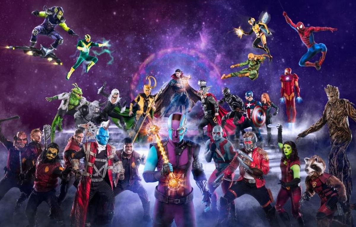 There will be six showings of “Marvel Universe Live! Age of Heroes.”