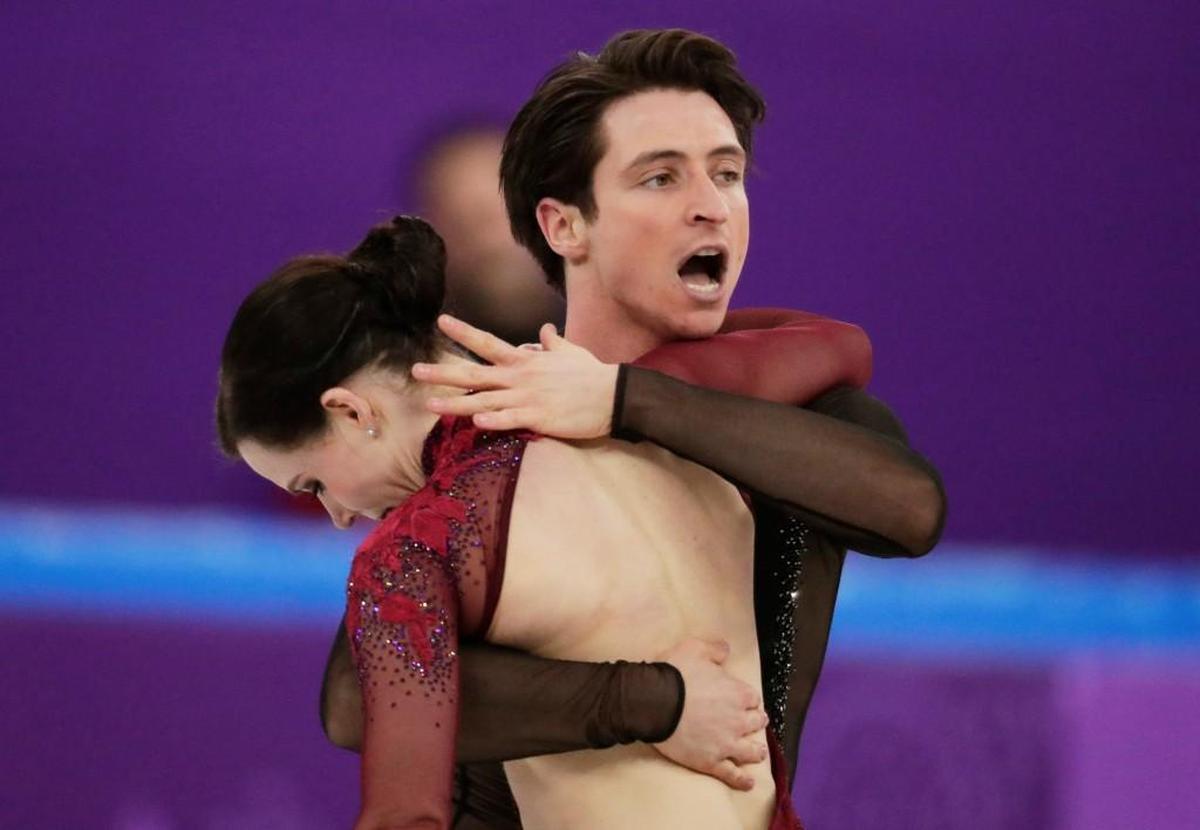 Scott Moir and Tessa Virtue of Canada.