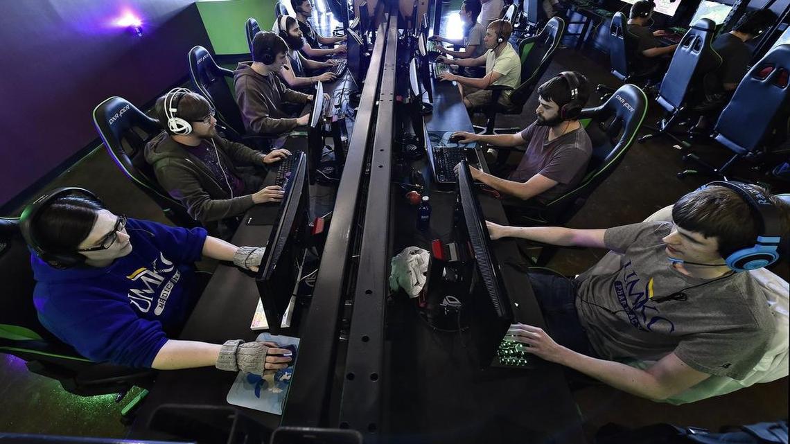 
SoPro Gaming in Overland Park held a “League of Legends” tournament in June that included the teams Hearts of Gold (on the left) and Ceteris Paribus (on the right).

