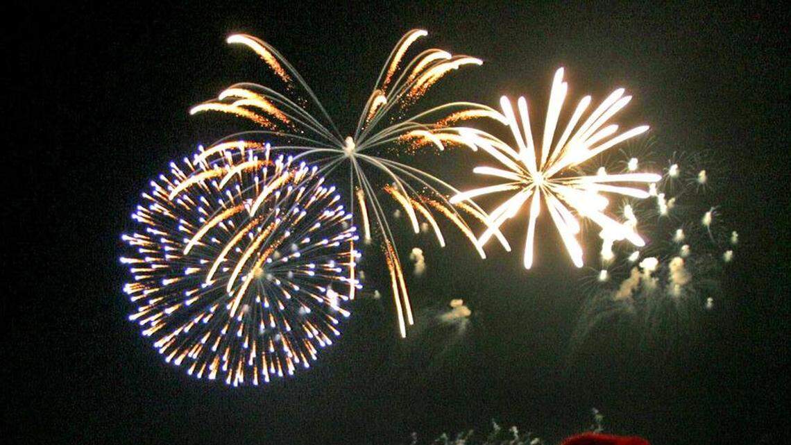 Fireworks are part of the annual Christmas in the Sky program at Longview Lake.