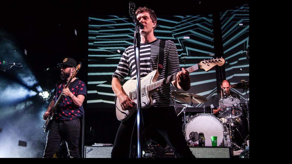 
OK Go at Middle Of The Map Fest, on the Uptown Theater stage.
