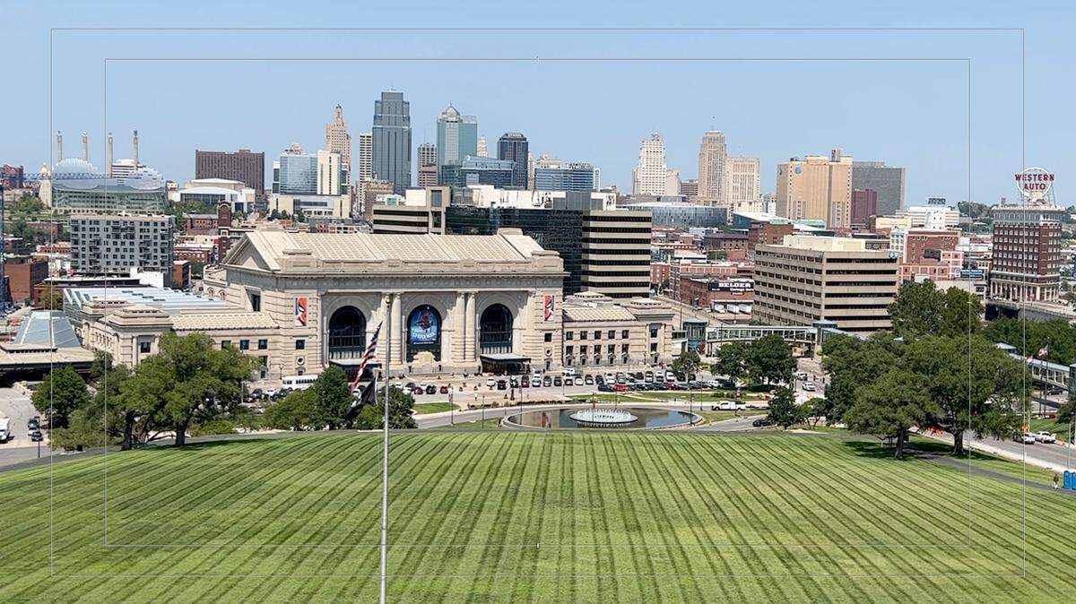 A shooting near a bus stop close to Kansas City’s Union Station left one man with non life-threatening injuries Tuesday morning, according to Kansas City Police. Police responded to reports of a shooting near Pershing Road and Main Street just after 7 a.m. This file photo shows Union Station and the Kansas City, Missouri, skyline.