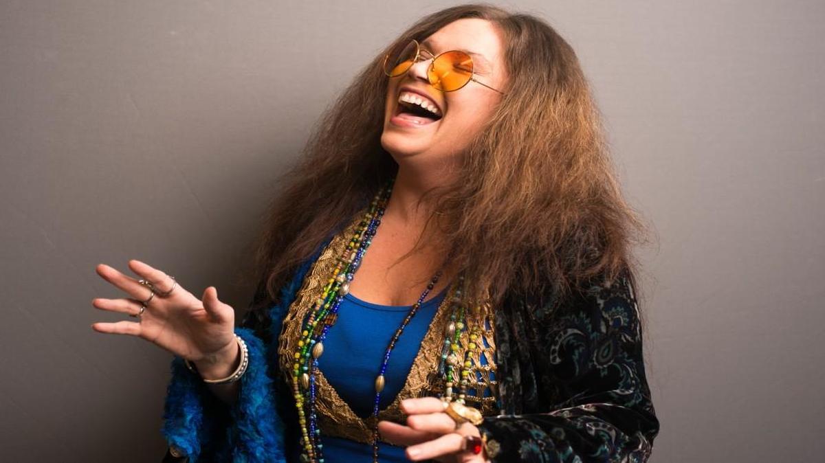 Mary Bridget Davies stars in “A Night With Janis Joplin” from March 22 to 27 at the Kauffman Center for the Performing Arts.
