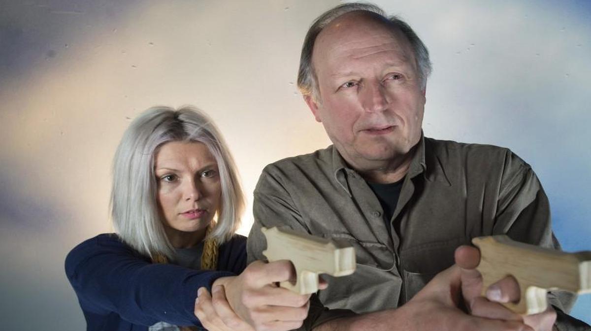 Playwright Frank Higgins and Heidi Van, curator of the Fishtank Performance Studio, are working together on the first local production of Higgins’ “Gunplay,” which looks at both sides of the gun control debate. The show runs March 4-20 at the Aquarium, the space upstairs from the Fishtank.