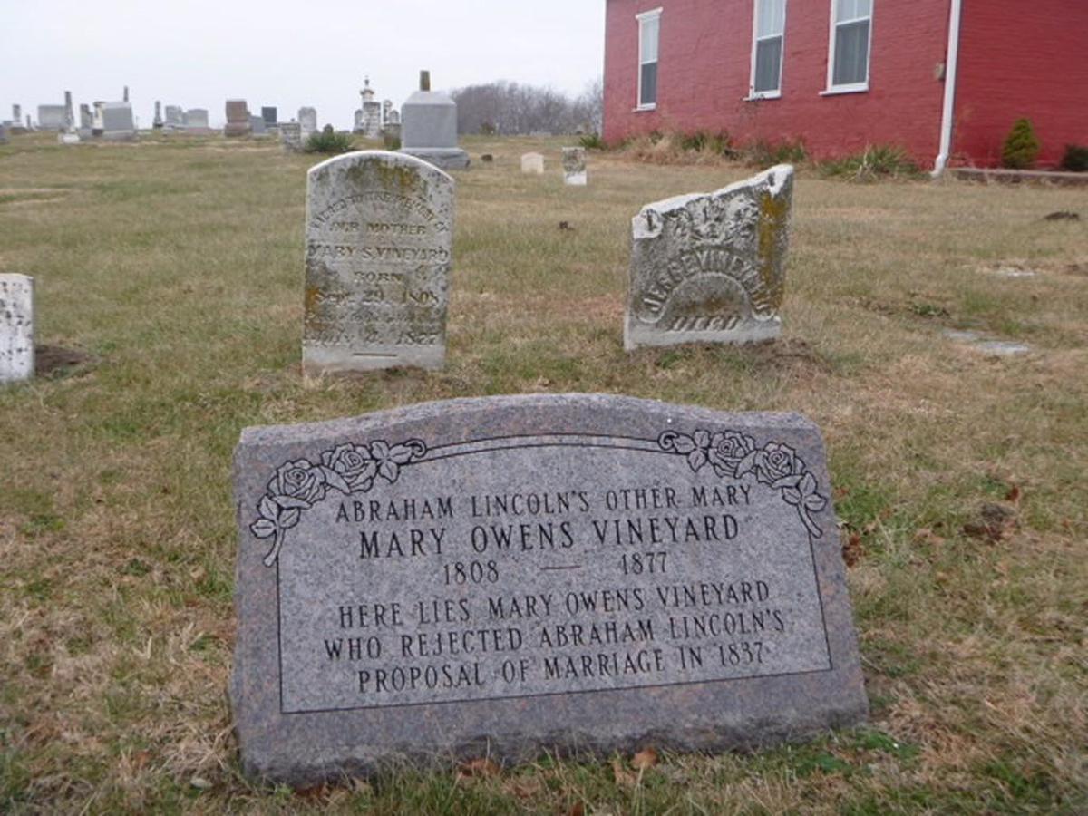 The Henry W. and Marion H. Bloch Foundation added this stone to Mary Owens’ grave near Weston.