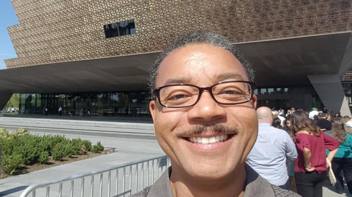 Kansas City actor and director Walter Coppage was on the East Coast for a several performances and decided to join the crowds flocking to the National Museum of African American History and Culture in Washington, D.C., on its opening weekend. On Sept. 25, he took a selfie in front of the museum.