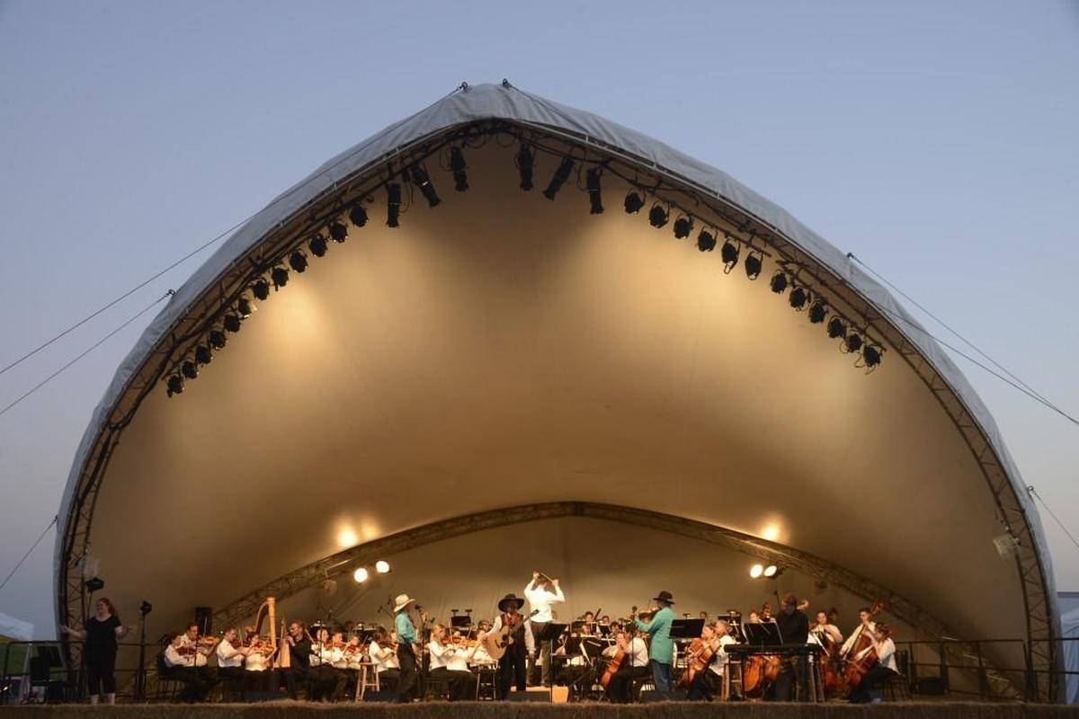 The 2017 Symphony in the Flint Hills took months of planning and days to set up in the Kansas wilderness.