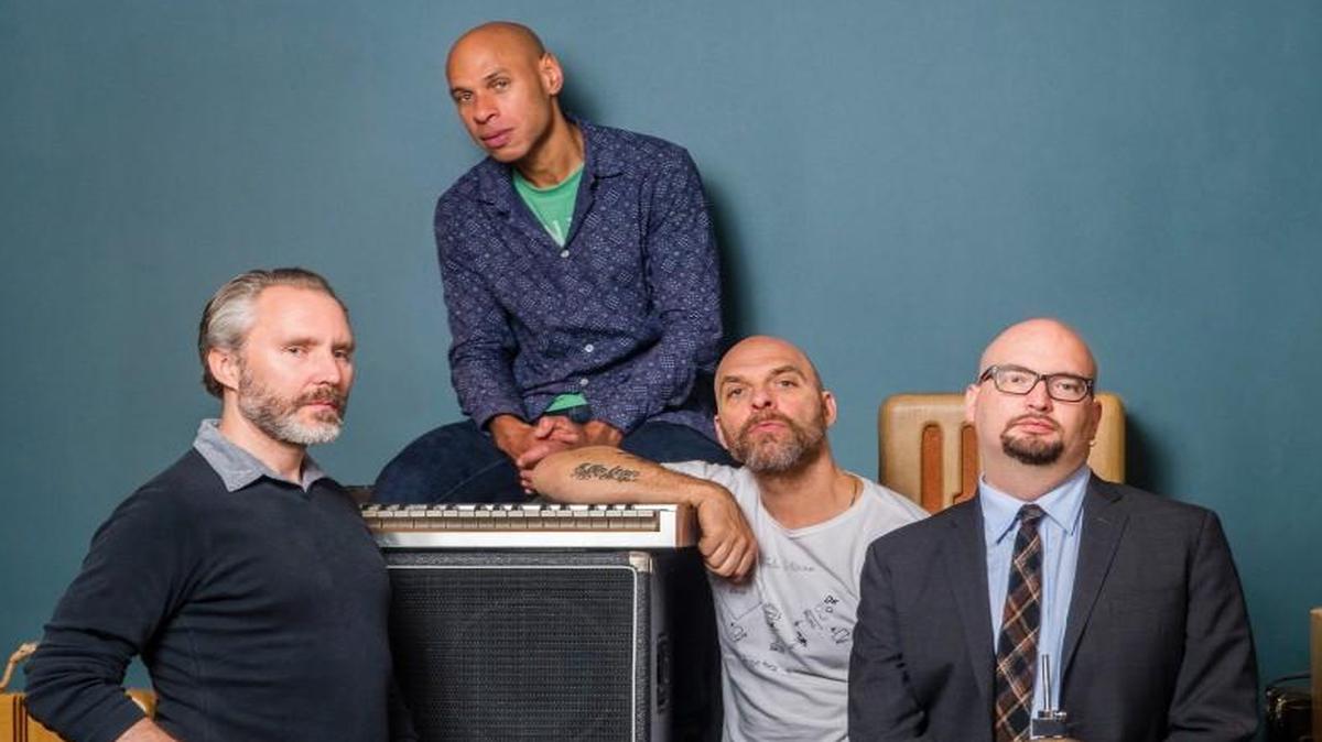 The Bad Plus has been working together steadily since 2000, and the group’s current tour includes tenor saxophonist Joshua Redman. Members are (from left) bassist Reid Anderson, Redman, drummer Dave King and pianist Ethan Iverson.