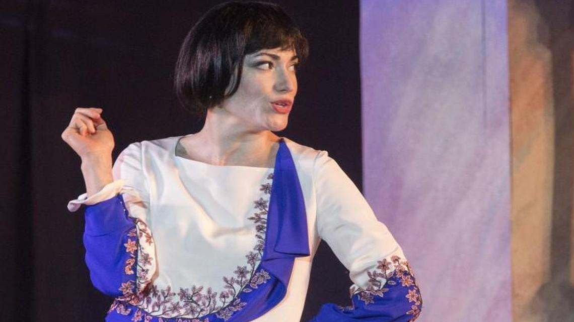 Lady Olivia (Vanessa Severo) falls for the wrong “man” in “Twelfth Night.”