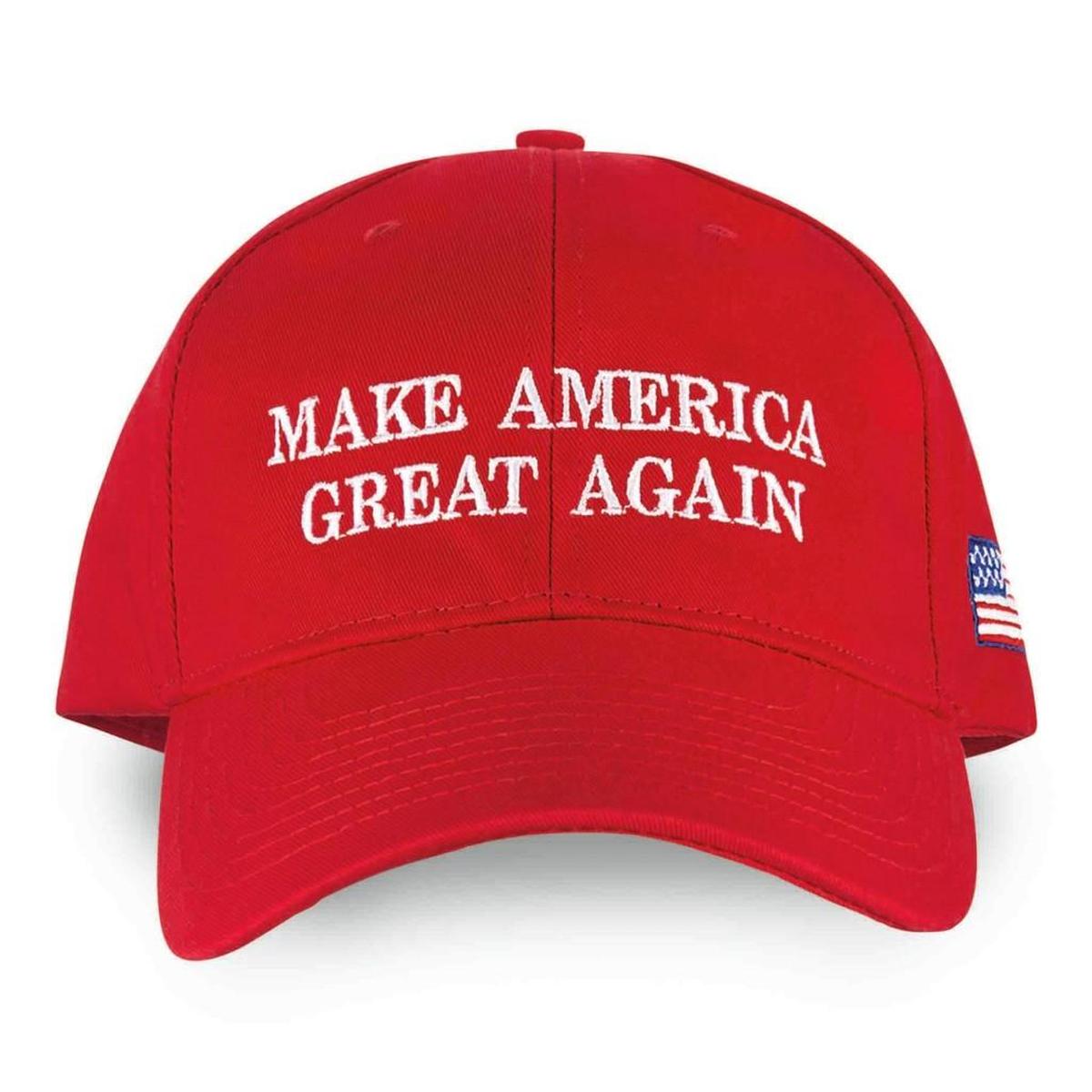 Donald Trump’s “Make America Great Again” red hat is a powerful symbol.