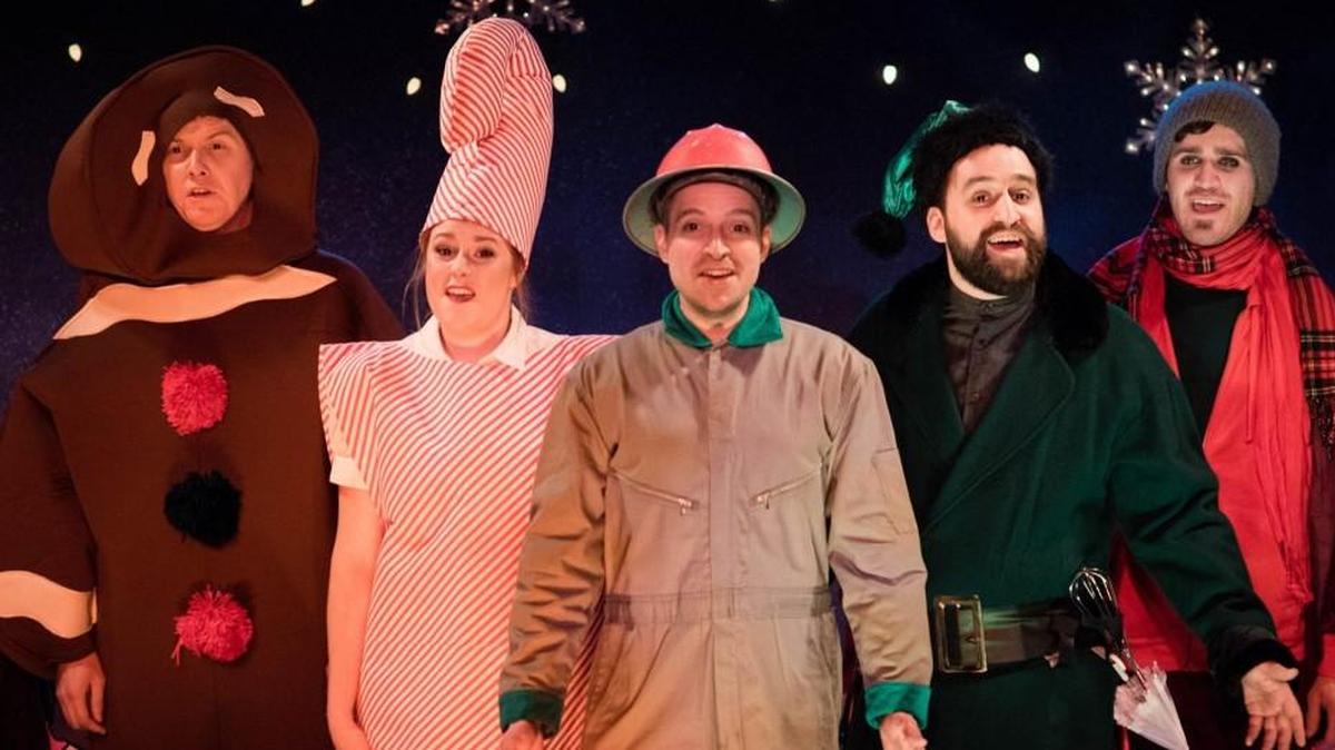 “Milking Christmas” runs through Dec. 23 at the Living Room Theatre.