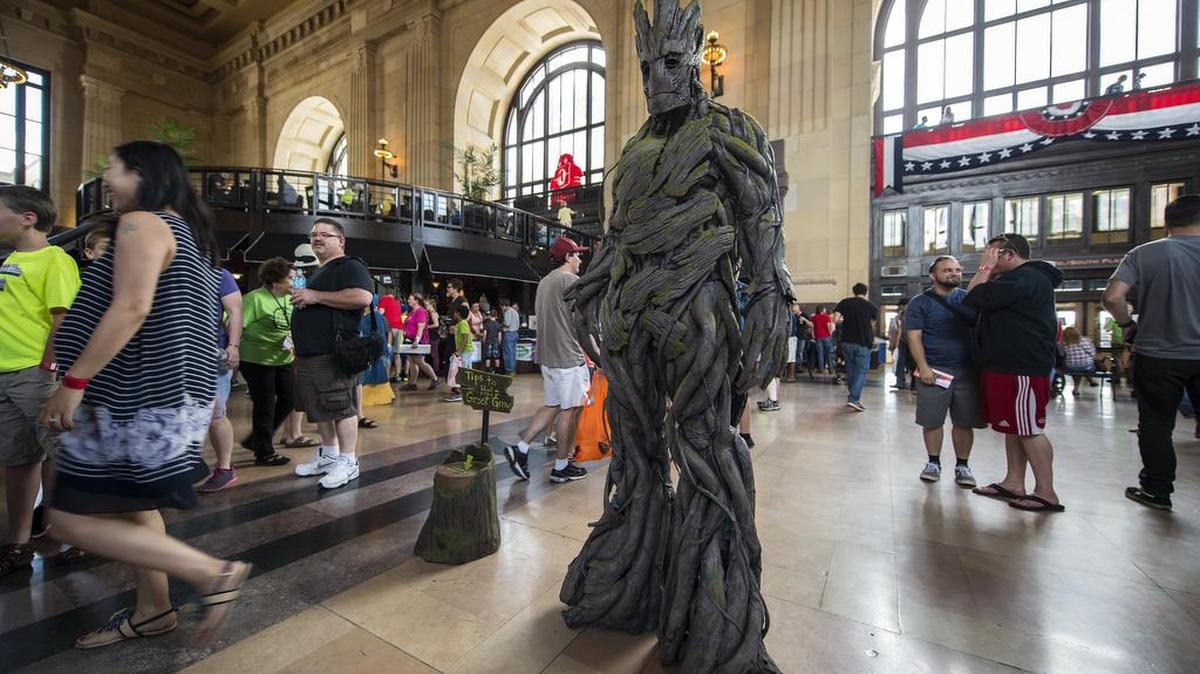 The Maker Faire provides plenty of interesting things to see. Last year Calen Hoffman with Propcustomz, dressed as the character Groot from the movie “Guardians of the Galaxy” at the Maker Faire. He waited to took photos with visitors at Union Station.