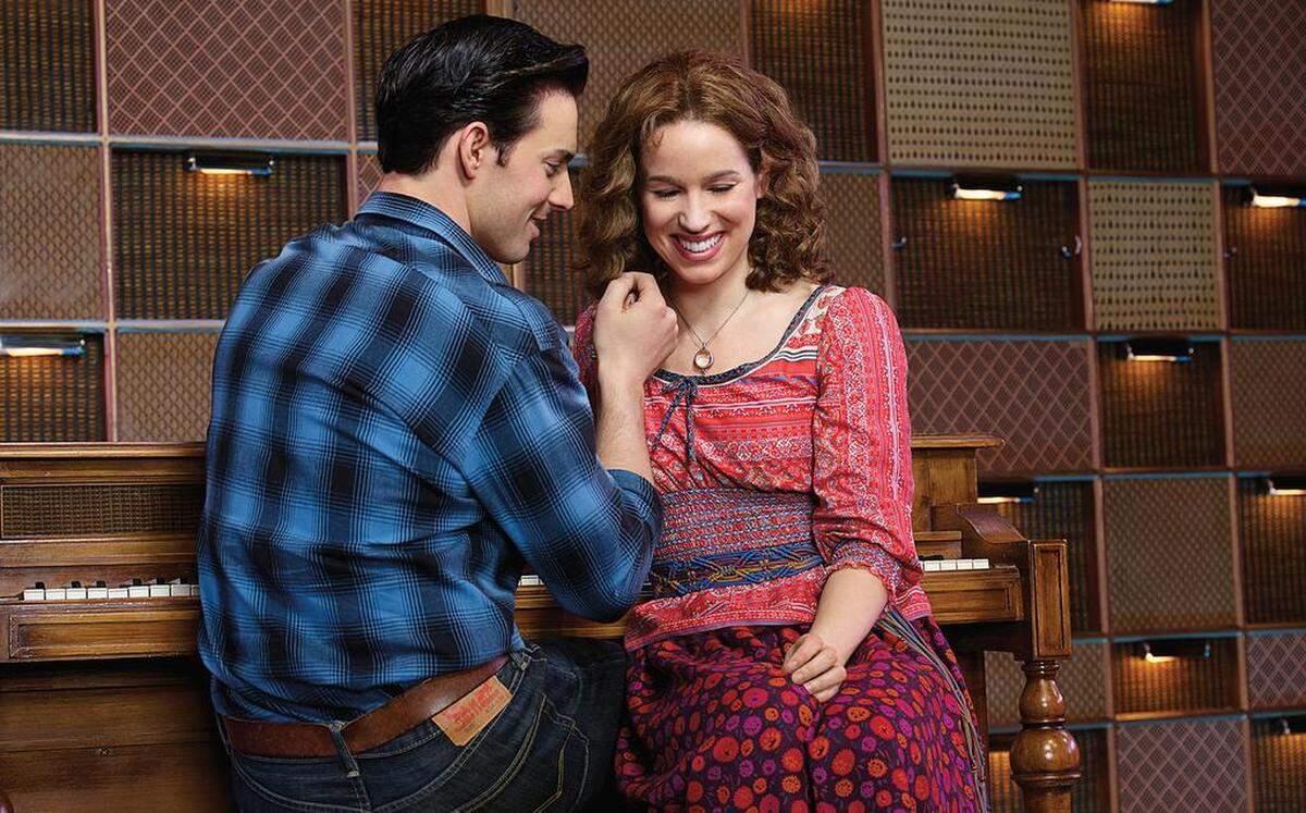 Scott J. Campbell and Chilina Kennedy in the North American tour of “Beautiful — The Carole King Musical.”