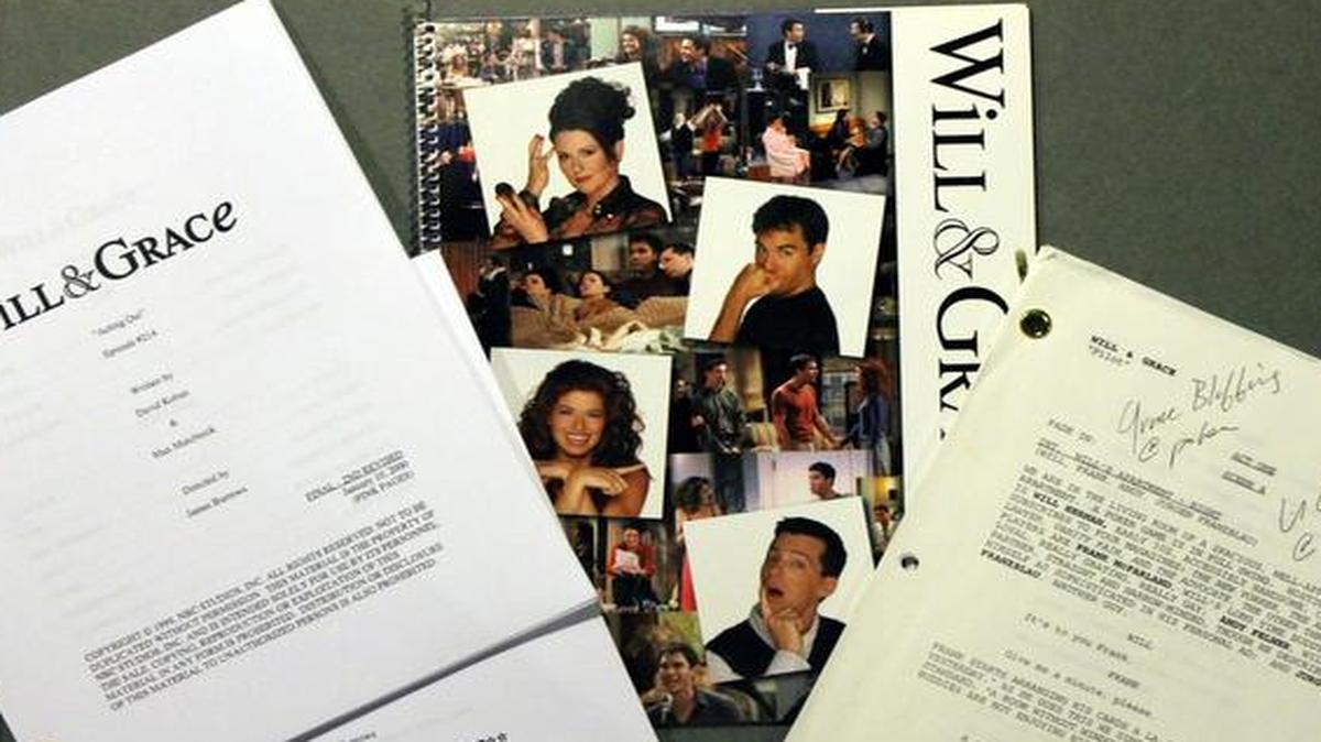 
Production scripts and press materials from NBC’s Will & Grace, 2000-2006. 
