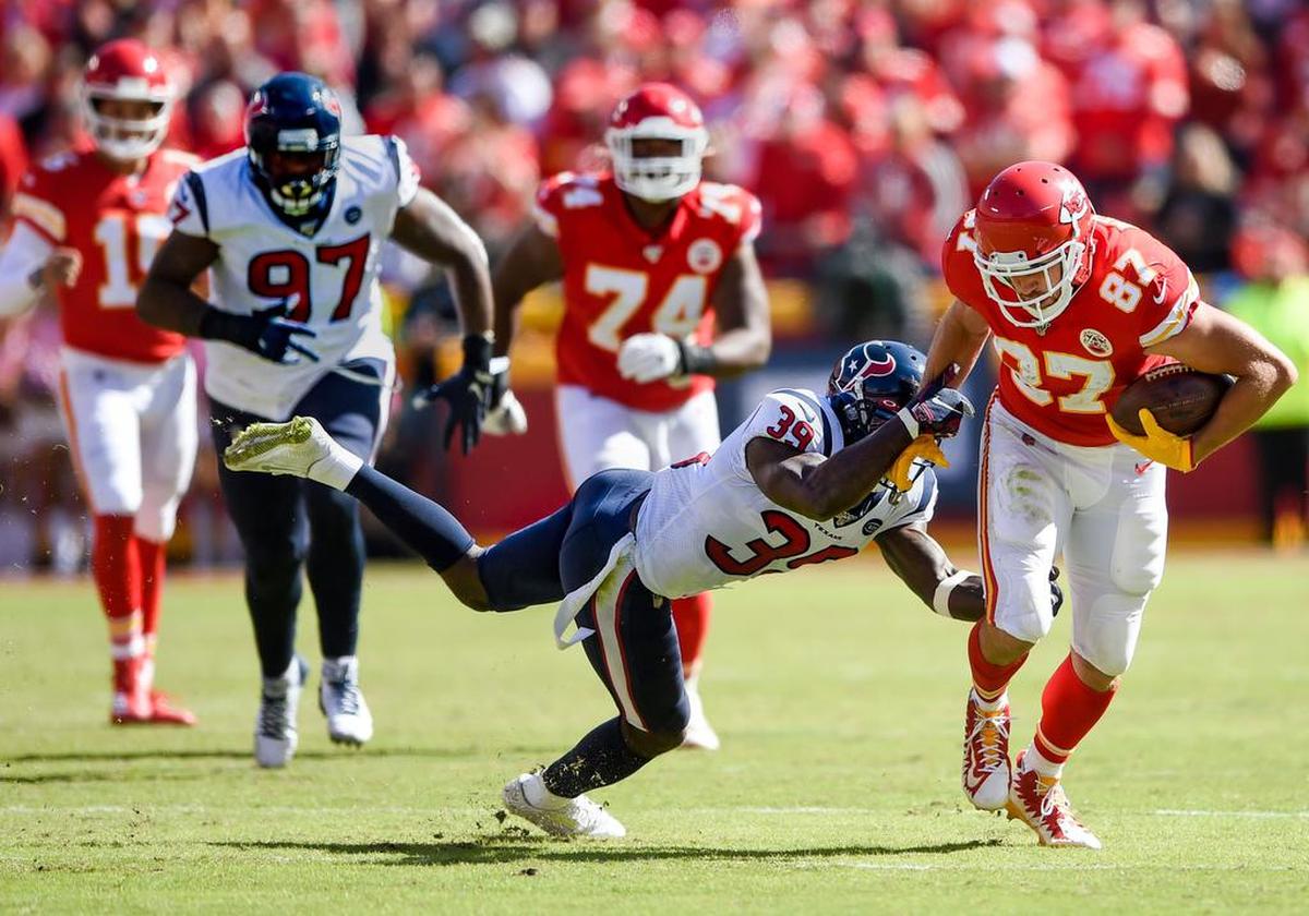 The Kansas City Chiefs will face the Houston Texans in the playoffs on Sunday.