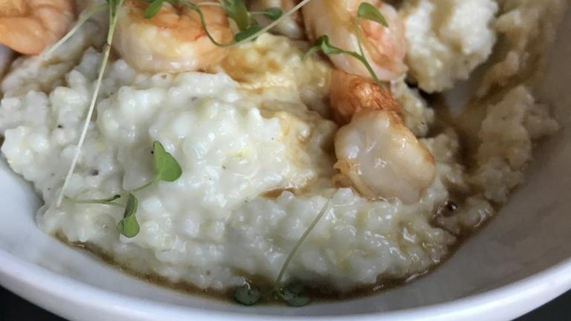 Shrimp and grits are a Cajun favorite.