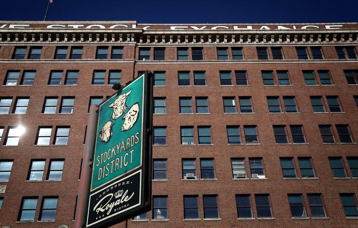 The Livestock Exchange Building is at the heart of the West Bottoms.