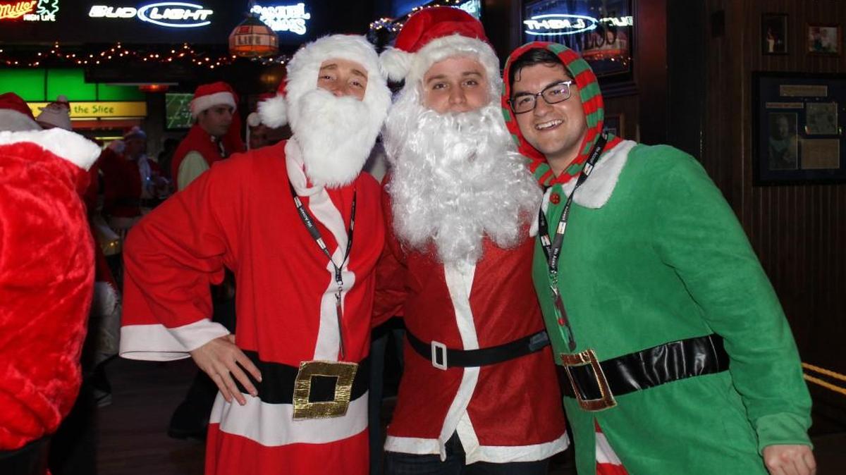 Santacon will draw costumed revelers on a pub crawl Saturday, Dec. 19, beginning at Kelly’s Westport Inn.