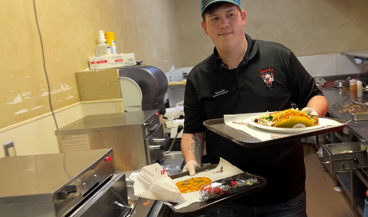 Quentin Heilman began working at Taco Via as a teenager and is now its general manager.