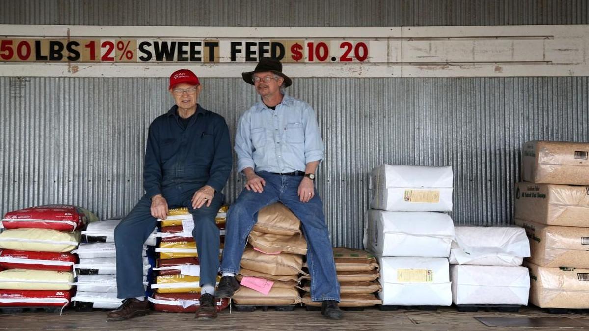 Rod May Sr. and Rod May Jr. of May Milling Co. in Grandview say their family has been in the business since 1898.