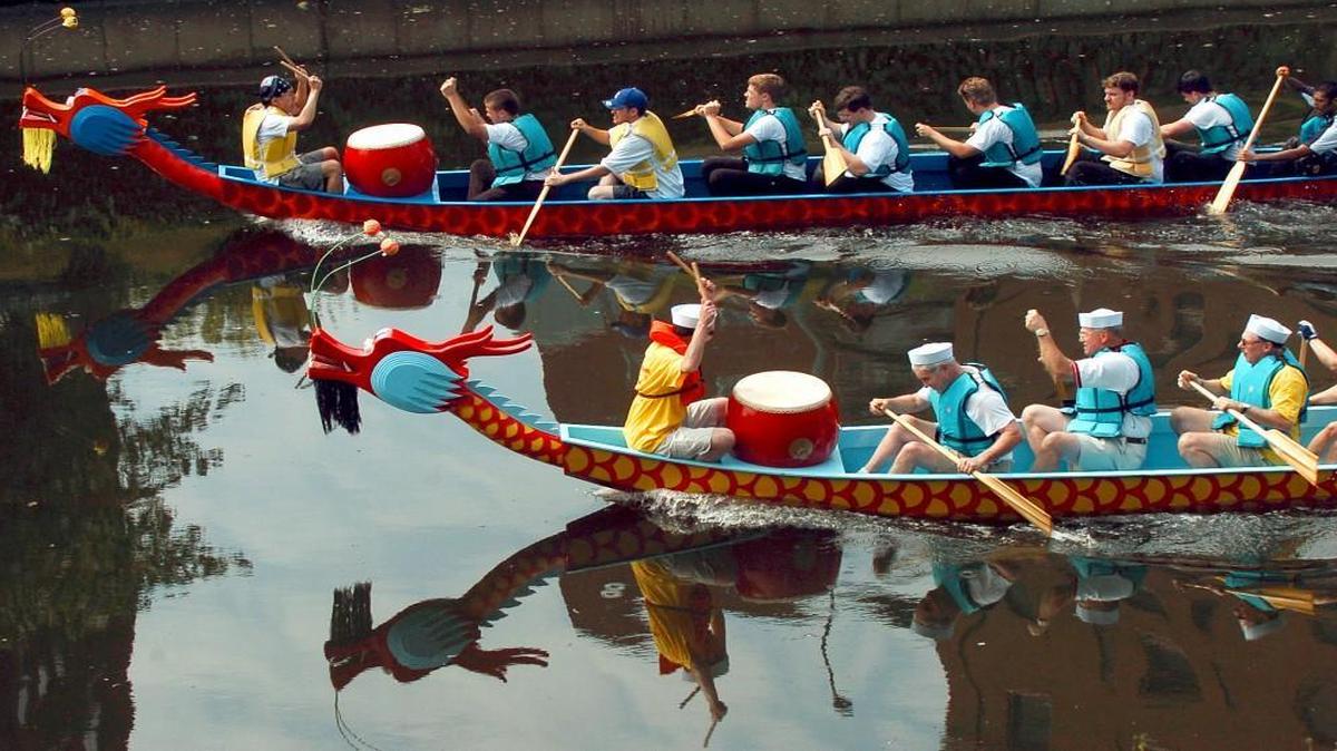 The Kansas City International Dragon Boat Festival is set for Saturday, June 11, on Brush Creek near the Country Club Plaza.