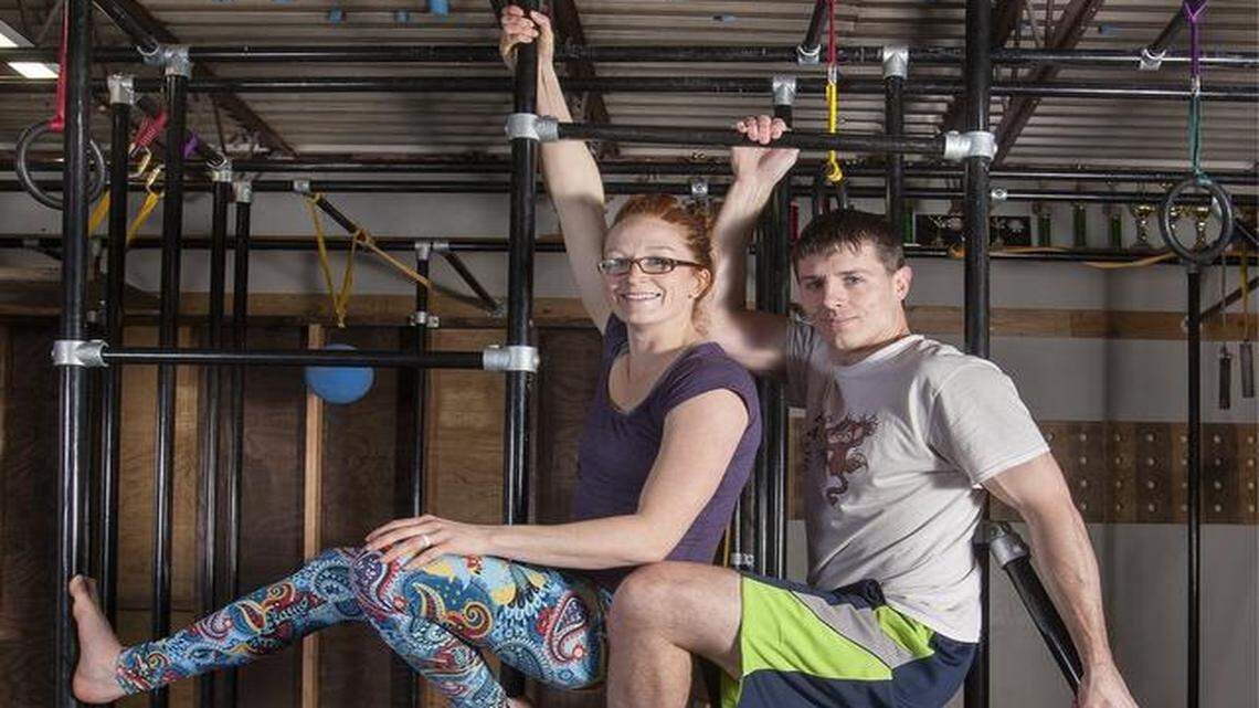 
Liz and Russ Babcock opened their “Ninja Warrior”-style gym, Chaos Course, in Belton last December, about a month before learning the show would film in Kansas City.
