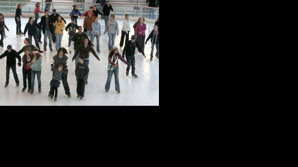 
Skaters at the Crown Center Ice Terrace

