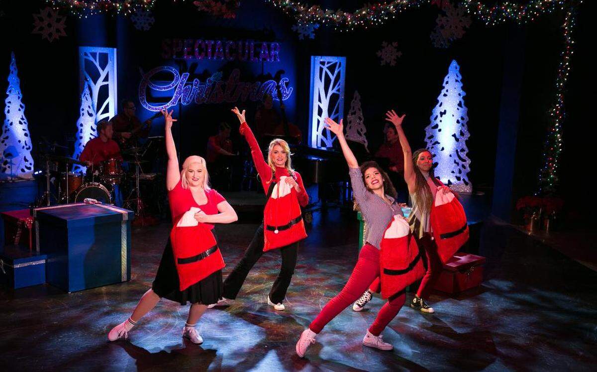 Sydney Benton, Katie Bartow, Morgan Walker, Lily Nicholas in “A Spectacular Christmas Show.”
