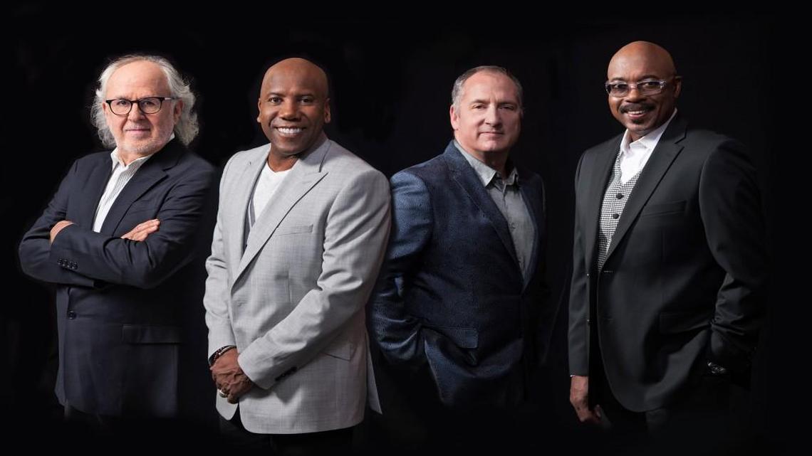 Fourplay consists of pianist Bob James (from left), bassist Nathan East, guitarist Chuck Loeb and drummer Harvey Mason.