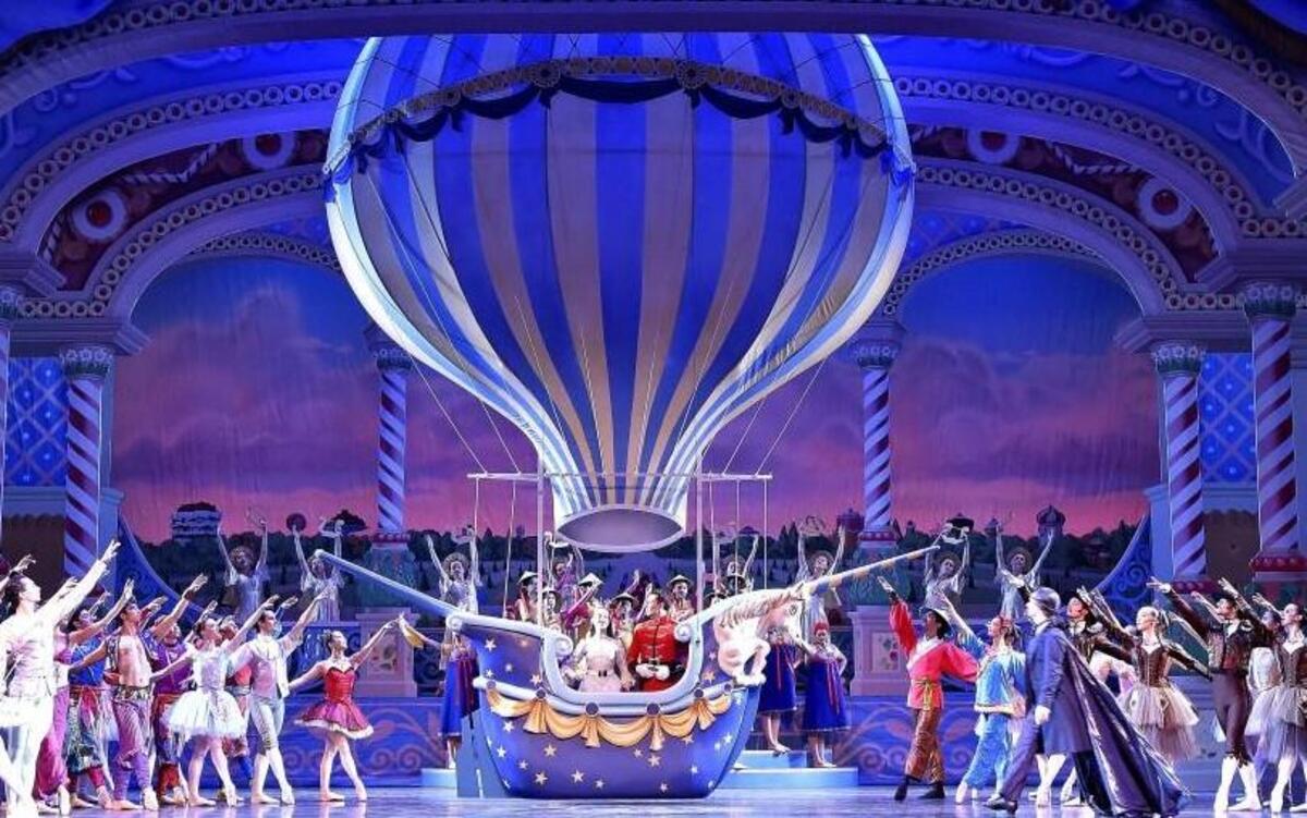Kansas City Ballet artistic director Devon Carney made full use of technology for his version of “The Nutcracker.” The balloon that delivers Clara and the Nutcracker Prince to the Land of Sweets is motorized and programmable.