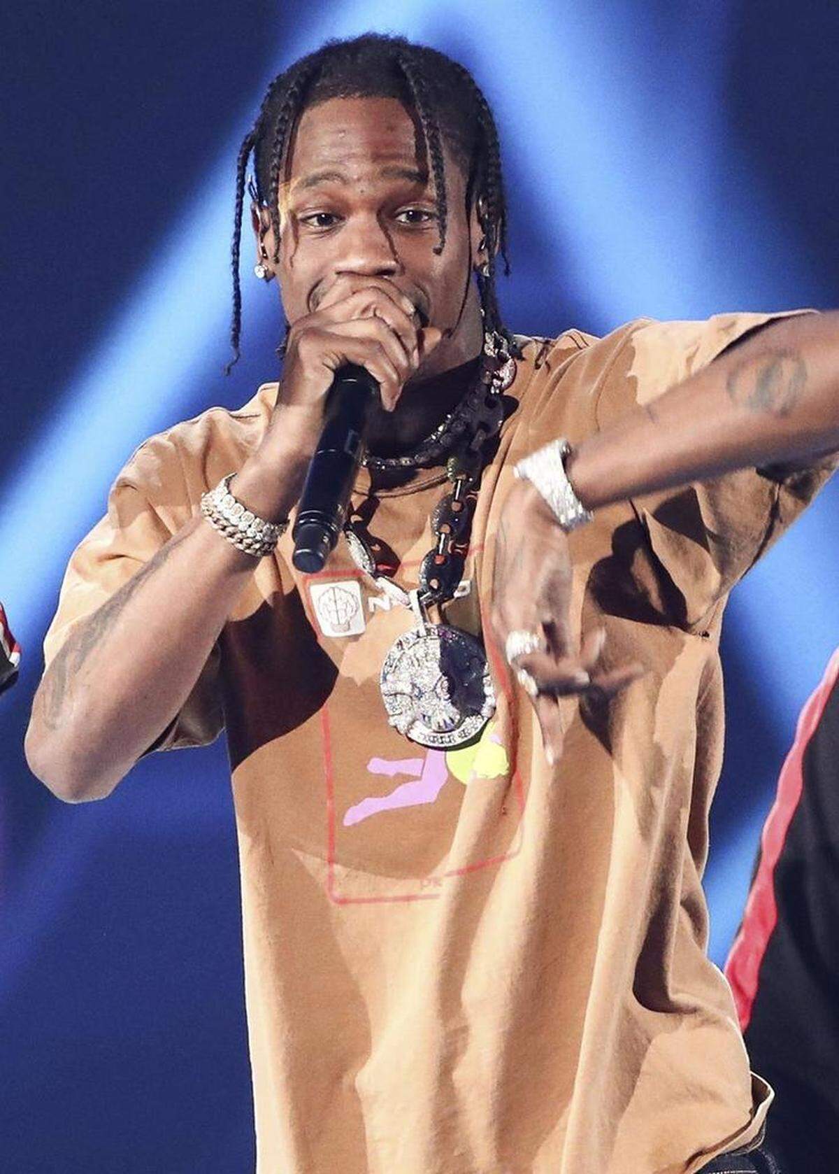 Rapper Travis Scott is also dad to Stormi Webster, whose mom is Kylie Jenner.